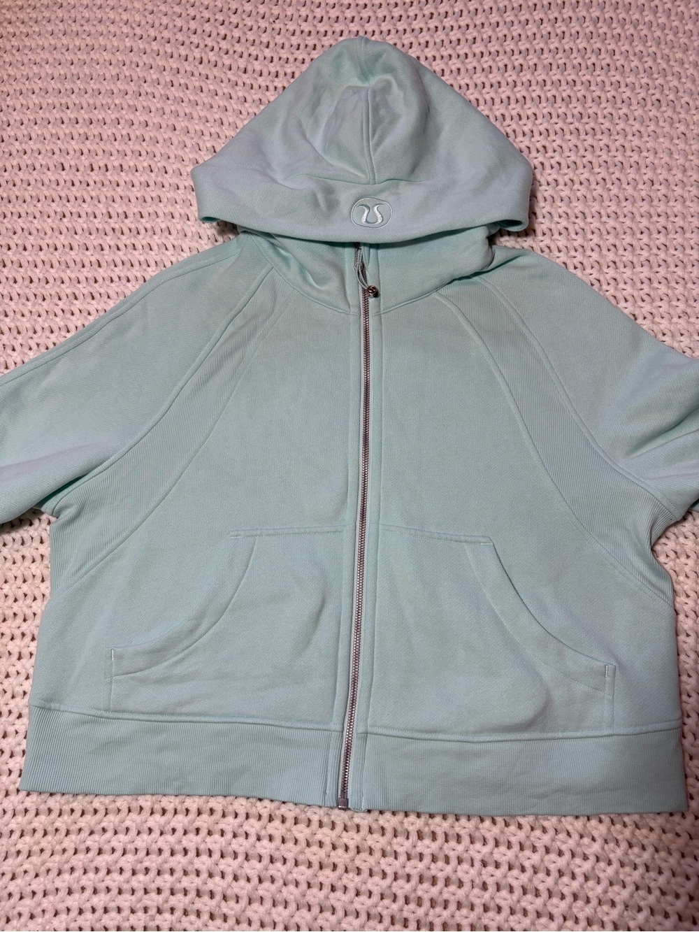 lululemon ideal mint scuba oversized full zip hoodie size m/l - Picture 5 of 13